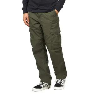 Wholesale Custom Ripstop Fabric Men Cargo Pants with Side Flap Utility Pockets Men Cotton Cargo Pants - Guangzhou Profound Garment Co., Ltd. - China