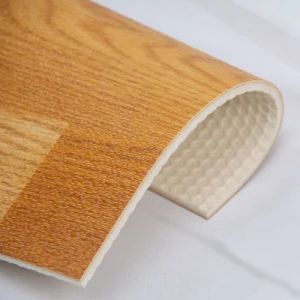 Rolled Rubber Vinyl Flooring Rolls Storage Floor Roll Accessorary Design White Marble Curved Cove Penny Tile Floors in Waterprof - Wuxi Tefa Decoration Material Co., Ltd. - China