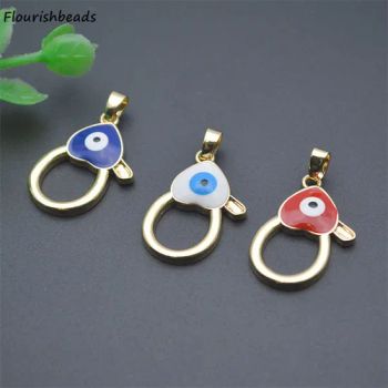 Nickel-Free Anti-Fading Gold-Plated Metal Brass Evil Eye Heart Lobster Charms Pendants Jewelry - Guangzhou Lizhizhu Jewelry Co. Ltd - China