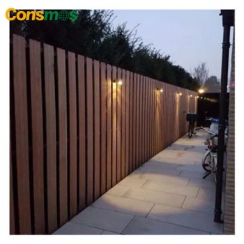Weather Durable Embossing Boards WPC Composite Fence for Farm Gaden - Linyi Consmos New Building Materials Co., Ltd. - China