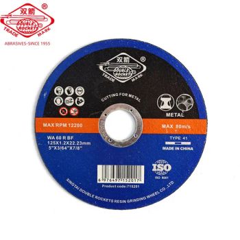 Sharp and Durable 5 Inch Cutting Disc 125 mm Cut off Wheel for Metal Stainless Steel Iron Inox, China Abrasive Resin Grinding Wheel Factory - Xingtai Double Rockets Resin Grinding Wheel Co., Ltd - China