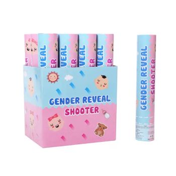 Blue Pink Boy Girl Gender Customization Party Supplies Confetti Shooter Reveal Poppers - Baoding Likeparty Trading Co., Ltd. - China