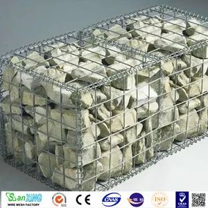 1*1*0.5m Galvanized Welded Gabion Cage Garden Fence Gabion Basket Retaining Wall Goods Gabion Box Origin China Size 1m x 1m x 1m - Anping Sanxing Wire Mesh Factory - China