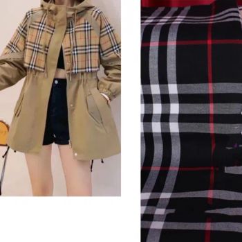 100% Nylon Yarn Dyed Plaid Grid Fabric 98GSM Waterproof 15D MOQ100 - Wujiang Tianen Textile Development Co., Ltd. - China
