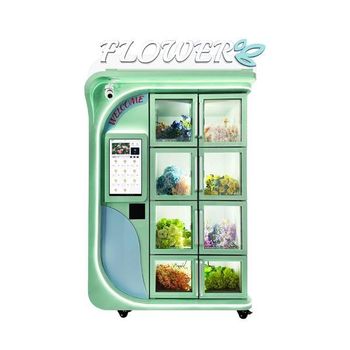 Automatic Fresh Flower Bouquet Vending Machine Self Service Refrigerated Kiosk for 24 Hour Flower Sales - senesie mfg llc - United States