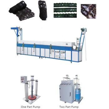 Automatic Silicone Lace Coating Machine for Socks Top, Narrow Tapes, Webbing, Ribbons, Narrow Fabric - DONG GUAN DO HEARTS TECHNOLOGY CO.,LTD. - China