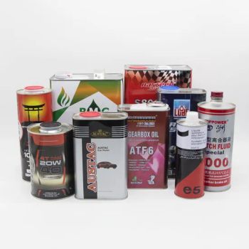 Customized Brand Lubricants Oil Tin Cans Empty Metal Tin Can Packaging 800-5L Square Round Engine Oil Can - GUANGZHOU FANXUN TRADING CO.,LTD - China