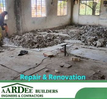 Building Renovation Services Material Cement Size/Area 1000 sft Property Type Building Type Of Renovation Repair Service Duration 12-15 - Aardee Builders - India