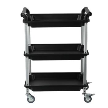 Factory Price Plastic 3-Tier Storage Rolling Hand Carts Trolleys with Handle - Ningbo Jingyan Tools Co., Ltd. - China