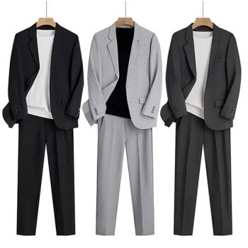 Spring and Summer Thin Loose Feeling Leisure Wear Suit Men's Business Formal Casual Handsome Sportswear Suit Jacket - Ganzhou Yunshen Trading Co., Ltd - China