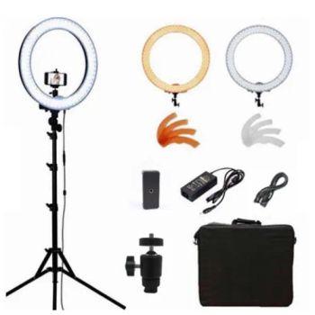 Rl18inch LED Ring Light Dimmable Bi-Color Beauty Make up Light with Stand - Changzhou Ballast Lighting Electric Co, Ltd - China