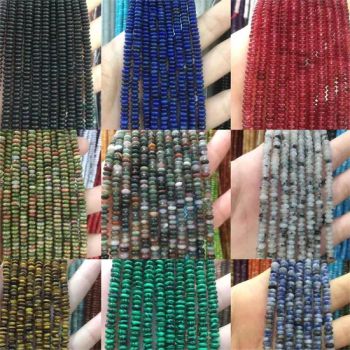 Natural Stone Agate Abacus 2*4mm Beads Loose Beads Jewelry Accessories - Ningbo General Union Co., Ltd. - China
