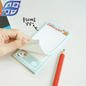High Quality Die Cut Shape Sticky Memo Pad Shape Cubes Origin China Model NO. m87 Size Customized Color Multicolor Stick-up - Everfortune Industry Limited - China
