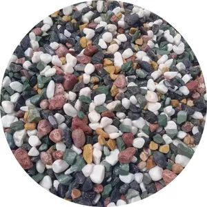 Washed Colored Crushed Natural Stone Aggregates Permeable Surfaces Terrazzo Artificial Stone - Lingshou Chuangwei Mineral Products Processing Factory - China