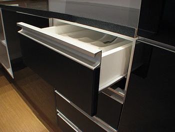 Kitchen Shutter with Profile Handle and Modular Kitchen Position Interior Durability Long Life Finish Marvellous Finish Resistance To Termites, High Temperature, And Other Harmful - 360 Design And Build - India