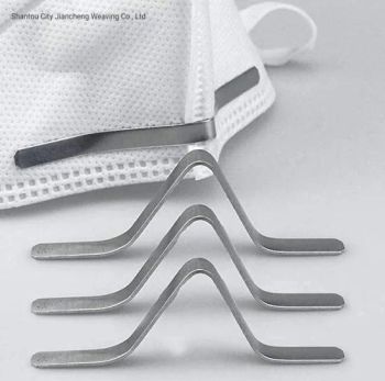 Aluminum Metal Flat Strips Straps Adjustable Nose Clips Wire for Mask - Shantou City Jiancheng Weaving Co., Ltd - China