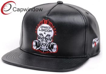 PU Cap Leather Hat Men's Hats Headwear with Embroidered MOQ 100PCS Trademark OEM HS Code 65050099 Certification SGS Panel Style 6 - Capwindow International Co., Ltd. - China