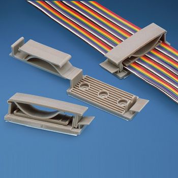 Adhesive Backed Latching Flat Cable Holder Stack Height 0.25 Inch (6.3mm) Installation Method Adhesive Backing Or Screw - Jainsons India - India