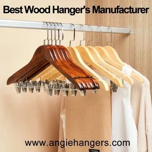 Wooden Apparel Clips Hangers-Angie Hangers Co., Ltd - Angie Hangers Co., Ltd - China