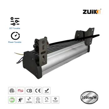 Ultra Bright Industrial LED High Bay Lights for Tunnels Power 120W Ik Rating 10 IP Rating IP65 Trademark Zuiki Power Factor - Zhongshan Jurong Lighting company limited - China
