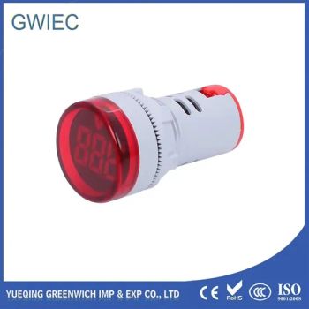 High Performance Voltage Meter Yellow Round Panel Volt Multimeters Digital Voltmeter Indicator - Yueqing Greenwich Imp & Exp Co., Ltd. - China