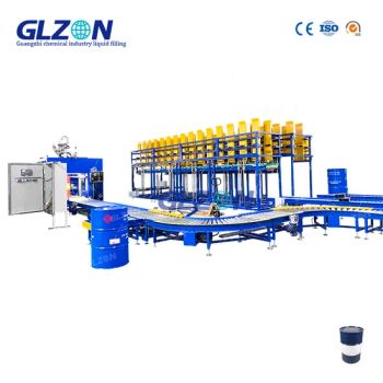 Liquid About 200L Drum Filling Machine Drum and Tote Filling Systems for Solvent/Coating/Paint/Alcohol/Chemical Liquid - Shanghai Glzon Equipment Co., Ltd. - China