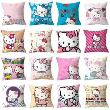 Sanrio Hello Kitty Cartoon Throw Pillowcase Anime Figures Kawaii Print Decorate Household Product Bedroom Sofa Pillow Decorative - Hunan Mishan Technology Co., Ltd. - China