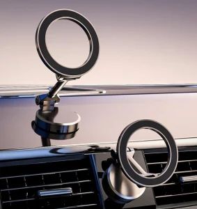 Folding Magnetic Car Holder 360° Rotation Universal Dashboard Magsafe Phone Holder - Guangzhou Ourui Electronic Co., Ltd. - China