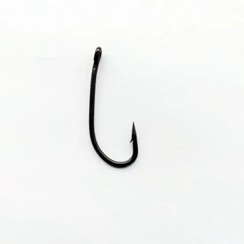 Matt Black Curved Long Shank Carp Fishing Hook High Carbon Steel Eyed Barbed Fishhooks - Henan Tenfeng Technology Co., Ltd. - China