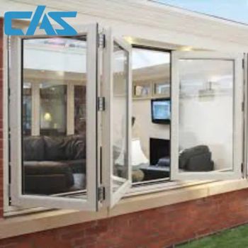 High Euro Standard Chinese Folding Glass Kitchen Basement Windows Aluminum Alloy Accordion Style Horizontal Design - Cas Facade Co., Ltd - China