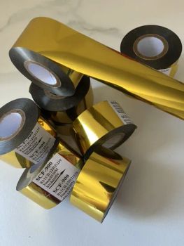 Black Color Hot Stamping Foil 30mm*100m Barcode Thermal Transfer Printing Ribbon - Guangzhou Bowen Packing Material Co., Ltd - China