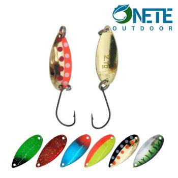 Willow Blade Spoon 28mm, 2.1g Walleye Fishing Lure Origin China OEM Available Material Metal Trademark Onete Price Terms - WEIHAI ONETE OUTDOOR PRODUCTS CO., LTD. - China