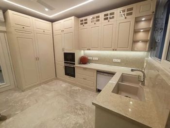 Plywood Elegant Kitchen Interior Works Durability Durable Organization Organized Aesthetic Appeal Elegant Functionality - Adisivam Group - India