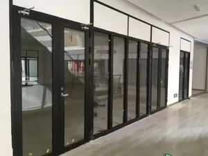 Exterior Commercial Garage Entry Builders Warehouse Proof Folding Rated Insulated Fire Rated Doors with Glass - Nanchang Zhuohong Fire Equipment Co., Ltd. - China