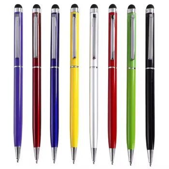 Promotional Stylus Metal Pen Printing Logo Pens Slim Giveaway Gift Ballpoint Pen - GOOD IDEA PROMOTION LIMITED - China