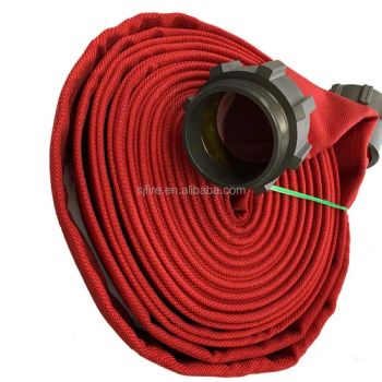 4 Inch 1o0mm Double Jacket Red Fire Fighting Equipment Hose with Nh Couplings for Fire Fighting Truck - TAIZHOU SANJIANG FIRE CONTROL EQUIPMENT CO.,LTD - China