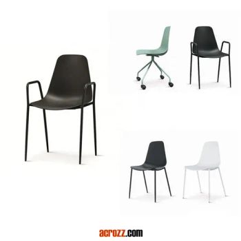 Free Sample PP Armchairs Dining Room Furniture Modern Plastic Chair with Metal Legs - Acrozz Co., Limited - China