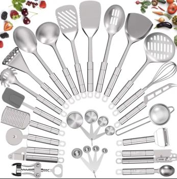 Durable 28-Piece Smart Nonstick Stainless Steel Cookware Set - Ningbo Bosa Import & Export Co., Ltd. - China