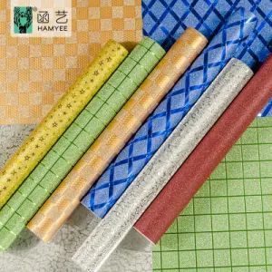 DIY Film with Adhesive Luxury Wallpaper Sequin Glitter Beautiful 3D Wallpaper in Rolls - Hunan Hamyee Home Decor Co., Ltd. - China