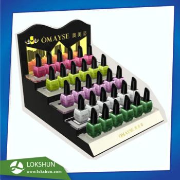 5 Layer Acrylic Display Stand for Nail Polish Acrylic Counter Display Stand with Silkscreen Printing - Shenzhen Leshi Display Products Limited - China