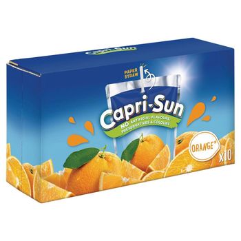 Capri-Sun Juice Drink Orange 10X 200ml Packaging sachet Shelf Life 18 Months Place of Origin - BOLIDO NETHERLANDS B.V. - Netherlands
