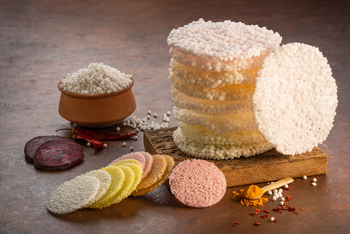 Sago Papad (flavoured) / Sabudana Pappad (flavoured) / Tapioca (cassava) Pearl Cracker (flavoured), pappad/appalam - Shri Varalakshmi sago foods private limited  - India