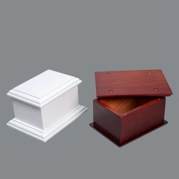 Solid Wooden Funeral Casket Lead Coffin for Pet MOQ 300PCS Application Pet Model NO. WU-003 Grade High Grade Is_Customized - DONGGUAN ZHIHE WOOD PACKAGING LIMITED - China