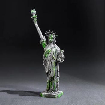 Statue of Liberty Resin Statue for Aquarium Decor Fish Tank Ornament Betta Shrimp Turtle Reptile Tank Pet Habitat Decoration - Xiamen Furvorite Pet Supplies Co., Ltd. - China