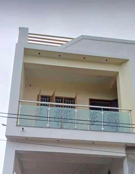 Stainless Steel Glass Balcony Railing Thickness 10 mm, 10mm Glass Type Toughened, Toughened - Dhanas Metal Designs - India