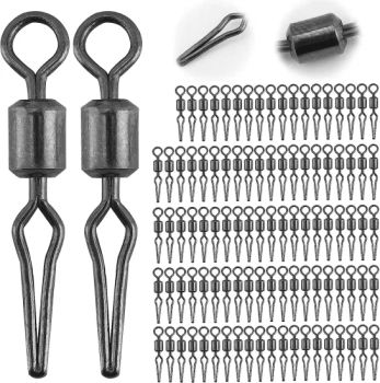 Barrel Swivels, Rolling Barrel Swivels for Fishing, Stainless Steel Swivels, Hook Line Snap Connector Swivels Fishing Tackle Freshwater Saltwater, 162 to 1323lb - Weihai Lotus Outdoor Co., Ltd. - China
