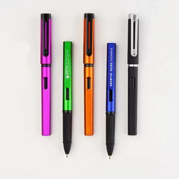 Vibrant Custom Gel Pens for Bulk Gifting and Distribution Color Black Weight 10.5g Size 144*9mm Model NO. AA29 Refillable - Heleyou Cultural and Creative(Wuxi) Co., Ltd. - China