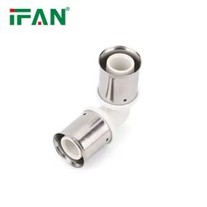 Ifan Wholesale 16-32mm Equal Brass Elbow Brass Press Fitting for Pex Pipes and Pert Pipes - Zhuji Fengfan Piping Co., Ltd. - China