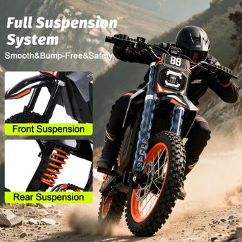 Adult electric motorcycle, motor 3000W, battery 48V30Ah Top Speed 34 Mph Motor Power 3000w Net Weight 110 Lbs Battery Voltage 48v - Latests Gadgets E-Store - United States