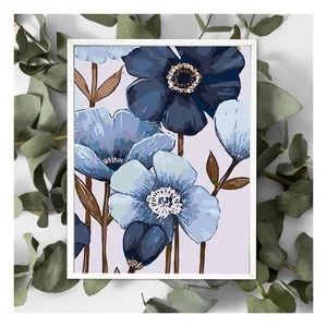 Painting by Numbers for Adults Flower Sea Landscape Painting Paint by Numbers Kit Custom DIY Home Decor - Ningbo Hardwork Art & Craft Co., Ltd. - China